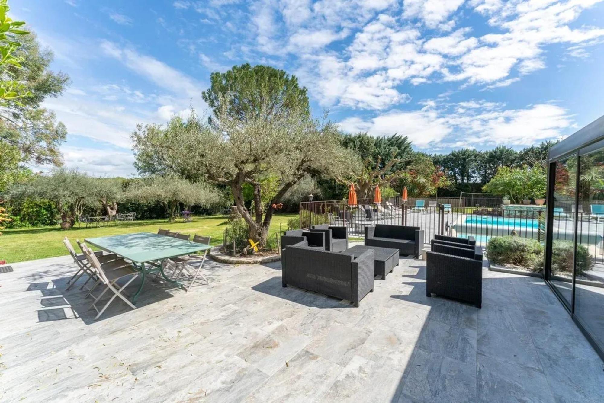Villa Spacieuse A Vezenobres Avec Piscine Privee Exterior foto